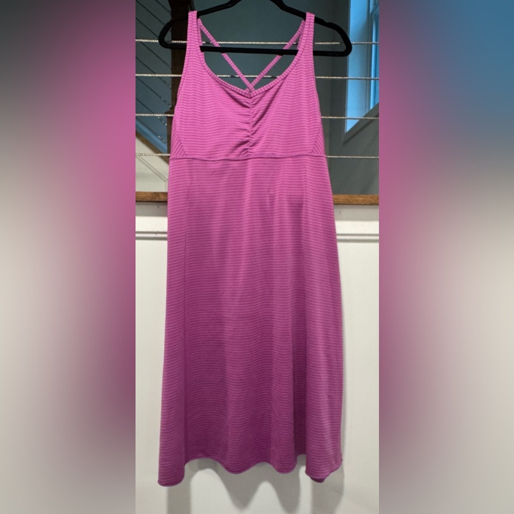Prana pink strapped back dress